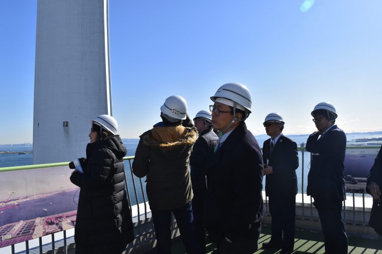 火力発電は大気汚染の影響は少ない！視察を通じ台湾国民へ伝える