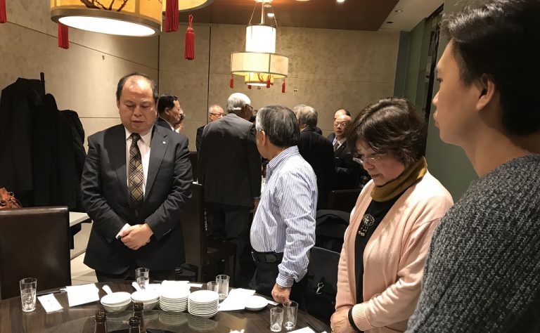 駐大阪辦事處陳處長訓養出席中華民國在日近畿大學校友會新年會