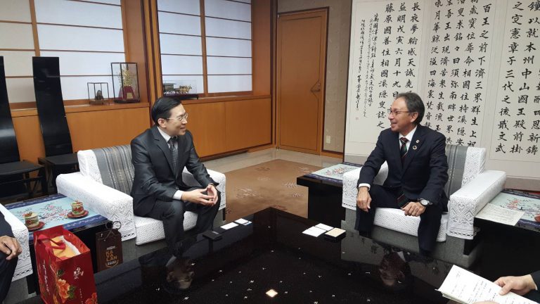 那霸駐處偕僑會拜訪沖繩知事　共盼深化台沖交流