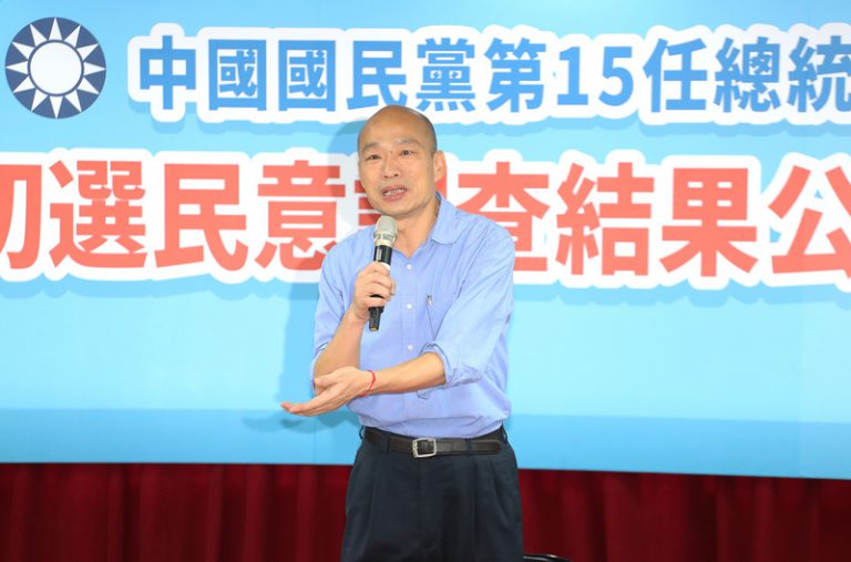 野党国民党の予備選で韓氏が勝利～鴻海の郭氏敗れる