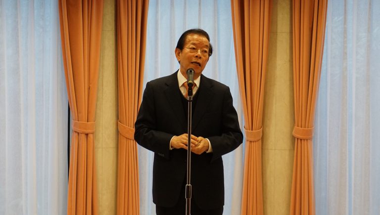 駐日代表處新年會　謝長廷：重視投票是台灣民主政治的成熟