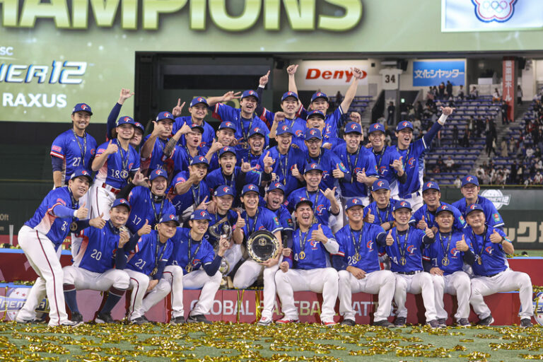第3回WBSCプレミア12で台湾が初優勝（決勝 日本0ー4台湾＝東京ドーム）