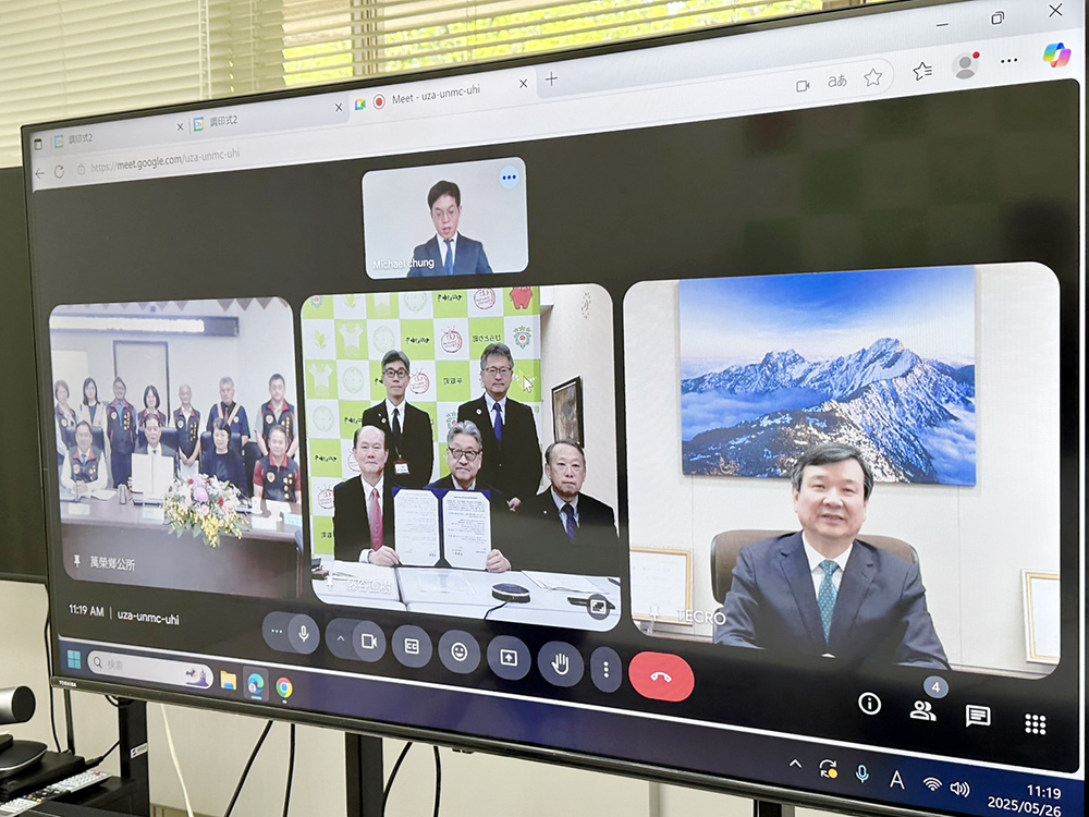 台日雙方簽署後紀念合影