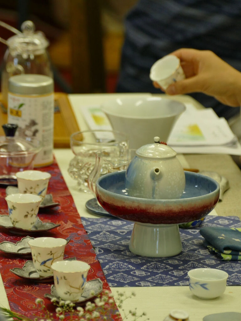 イベントで台湾茶の香りが広がり