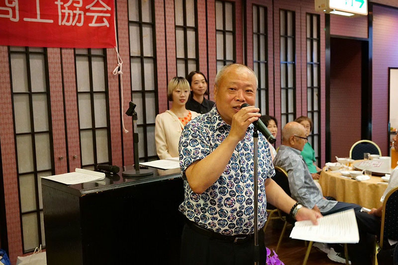 橫濱台灣餐飲商工協會會長張志銘致詞