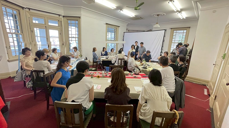 関係者で満員御礼となったフレンチと台湾茶のマリアージュイベント