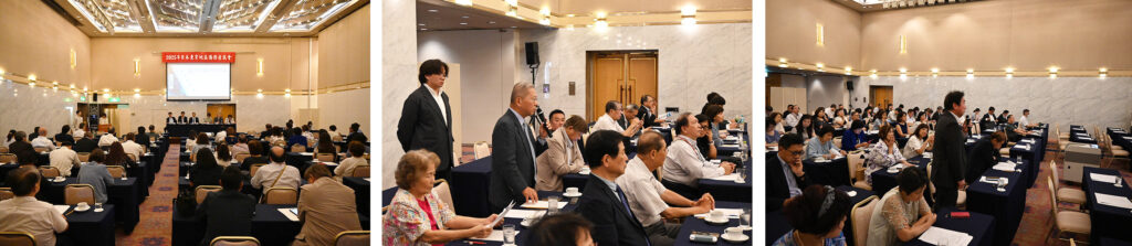 座談會場僑務職人員交流