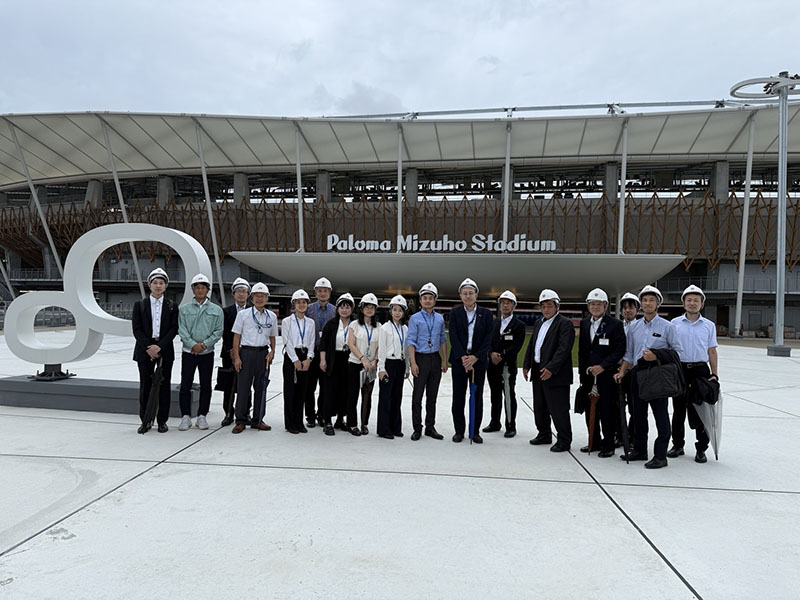 研考會團隊前往パロマ瑞穂スポーツパーク視察聽取各項防災措施報告
