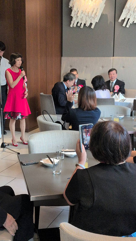 日臺商務促進會會長今角友美致詞