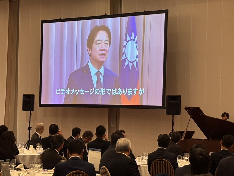 第11屆台日交流峰會4日於鎌倉市舉行，總統賴清德
透過影片致賀（圖/中央社）