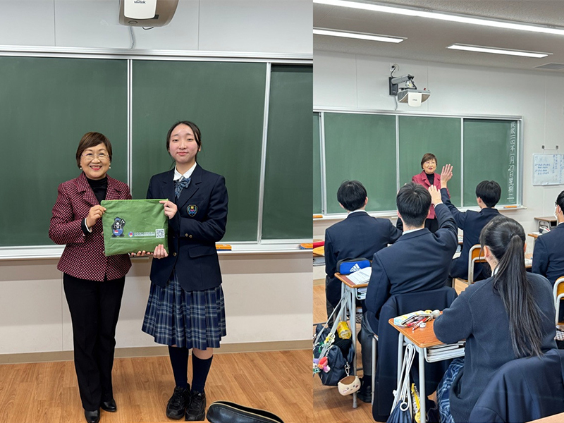 徐佳青勉勵高三學生，關心返臺升學規劃