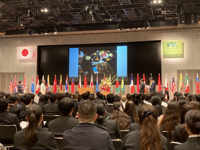 福岡外語專門學校令和8年度入學式駐福岡辦事處前往祝賀