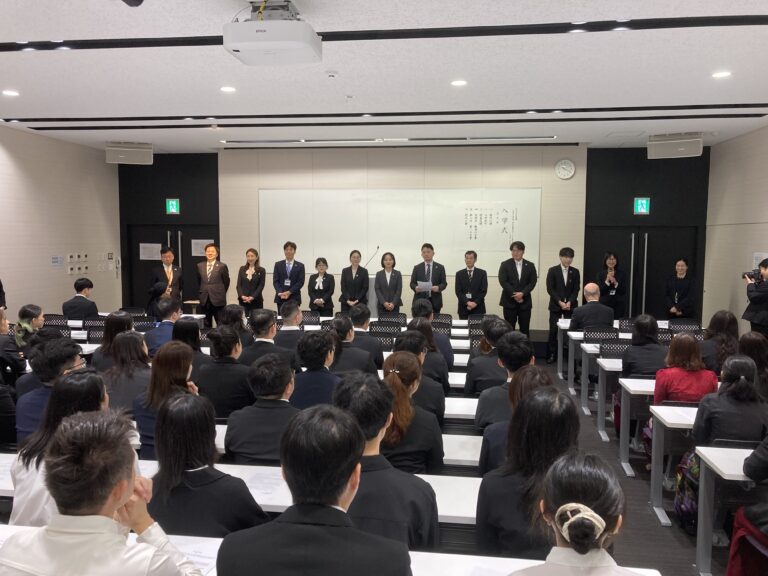 駐福岡辦事處参加麻生專門學校入學式與台灣留學生座談