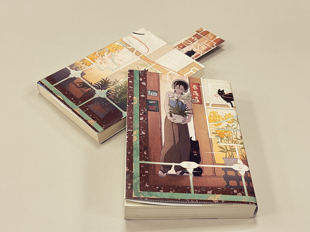 「NEW VISIONS－打開臺灣漫畫之窗」展覽所推出的限定版主視覺書衣(臺灣文化中心提供)