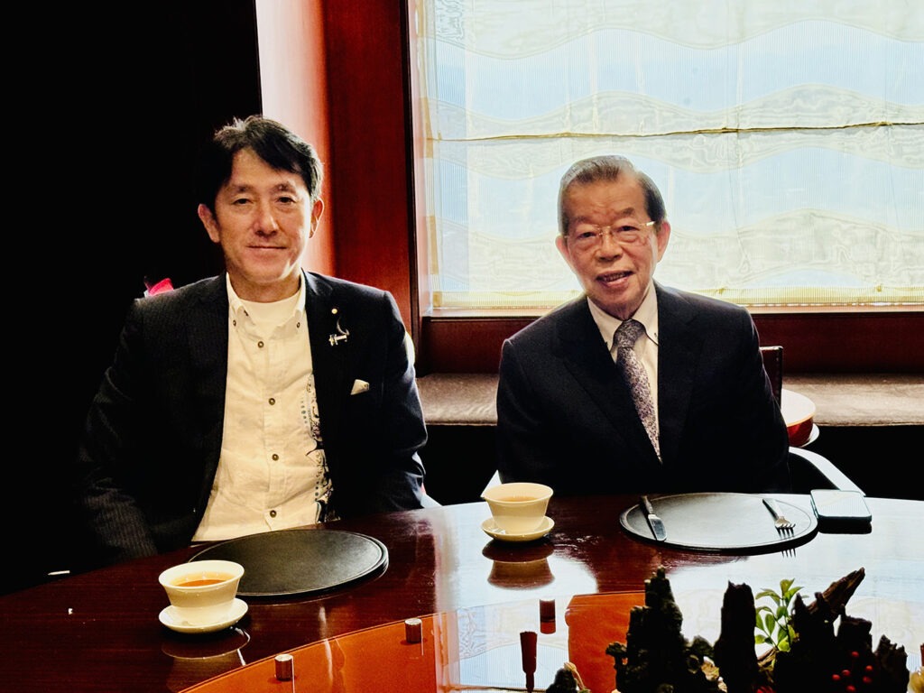 台湾日本関係協会 謝長廷会長と食事会
