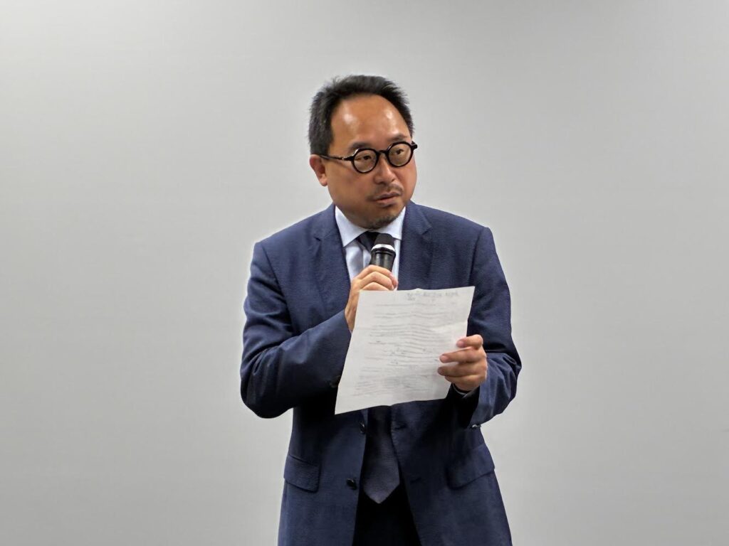 台灣文化中心曾鈐龍主任致詞(臺灣文化中心提供)